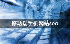 移動(dòng)端手機(jī)網(wǎng)站seo優(yōu)化的幾個(gè)要點(diǎn)